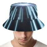 Blue Lightspeed Print Bucket Hat