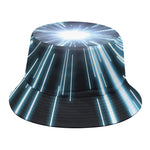 Blue Lightspeed Print Bucket Hat