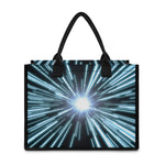Blue Lightspeed Print Canvas Tote Bag