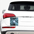 Blue Lightspeed Print Car Sticker