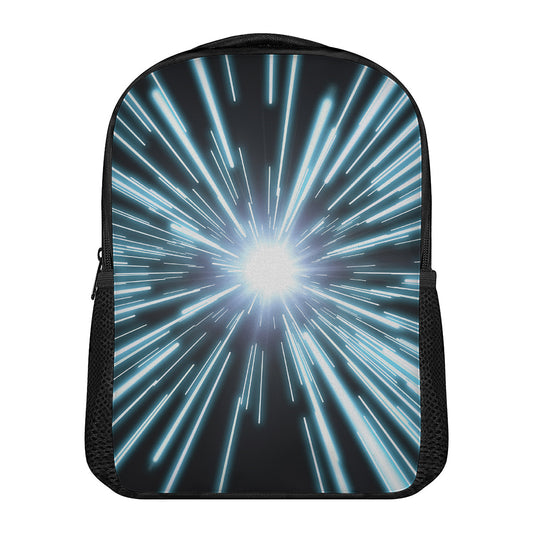Blue Lightspeed Print Casual Backpack