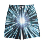 Blue Lightspeed Print Cotton Shorts