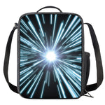 Blue Lightspeed Print Crossbody Lunch Bag
