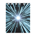 Blue Lightspeed Print Curtain