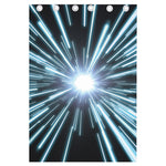 Blue Lightspeed Print Curtain