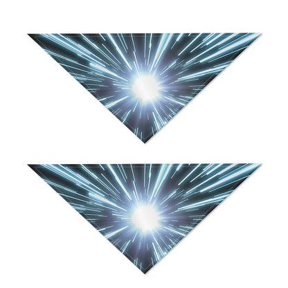 Blue Lightspeed Print Dog Bandana