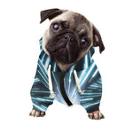 Blue Lightspeed Print Dog Zip Up Hoodie