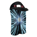 Blue Lightspeed Print Double Neoprene Wine Tote