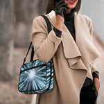 Blue Lightspeed Print Double Strap Bible Bag