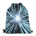 Blue Lightspeed Print Drawstring Bag