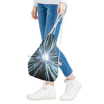 Blue Lightspeed Print Drawstring Bag