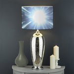 Blue Lightspeed Print Drum Lamp Shade