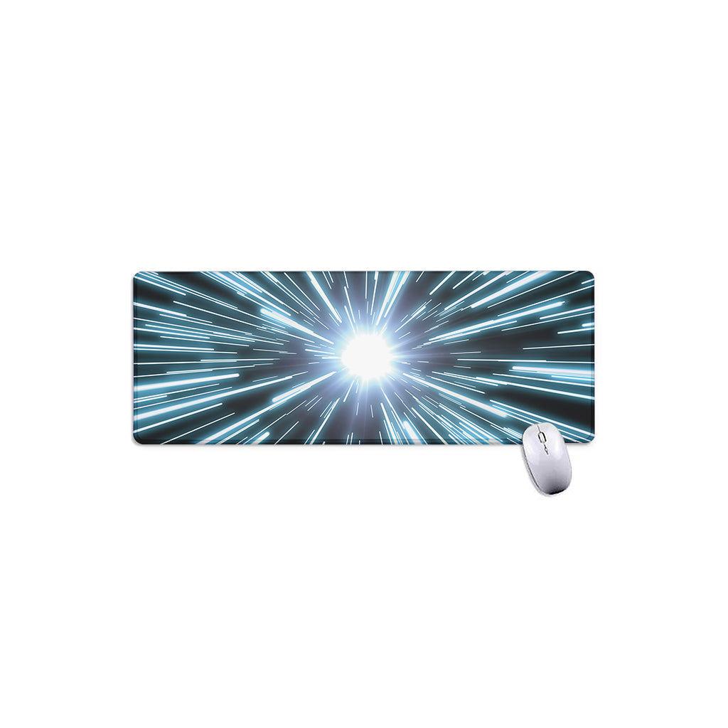 Blue Lightspeed Print Extended Mouse Pad