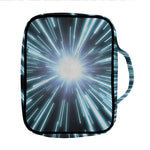Blue Lightspeed Print Front Pocket Bible Bag