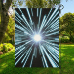 Blue Lightspeed Print Garden Flag