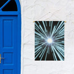 Blue Lightspeed Print Garden Flag