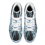 Blue Lightspeed Print High Top Leather Sneakers