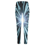 Blue Lightspeed Print High-Waisted Pocket Leggings