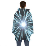 Blue Lightspeed Print Hoodie Blanket
