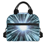 Blue Lightspeed Print Insulated Lunch Bag