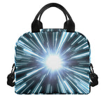 Blue Lightspeed Print Insulated Lunch Bag