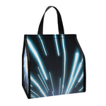 Blue Lightspeed Print Insulated Lunch Tote