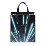 Blue Lightspeed Print Insulated Lunch Tote