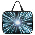 Blue Lightspeed Print Laptop Sleeve With Handle