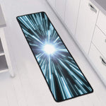 Blue Lightspeed Print Long Kitchen Mat