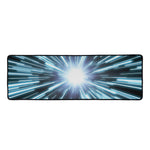 Blue Lightspeed Print Long Kitchen Mat