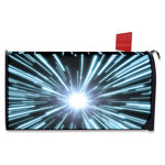 Blue Lightspeed Print Mailbox Cover