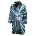Blue Lightspeed Print Men's Bathrobe