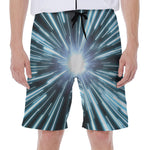 Blue Lightspeed Print Men's Beach Shorts