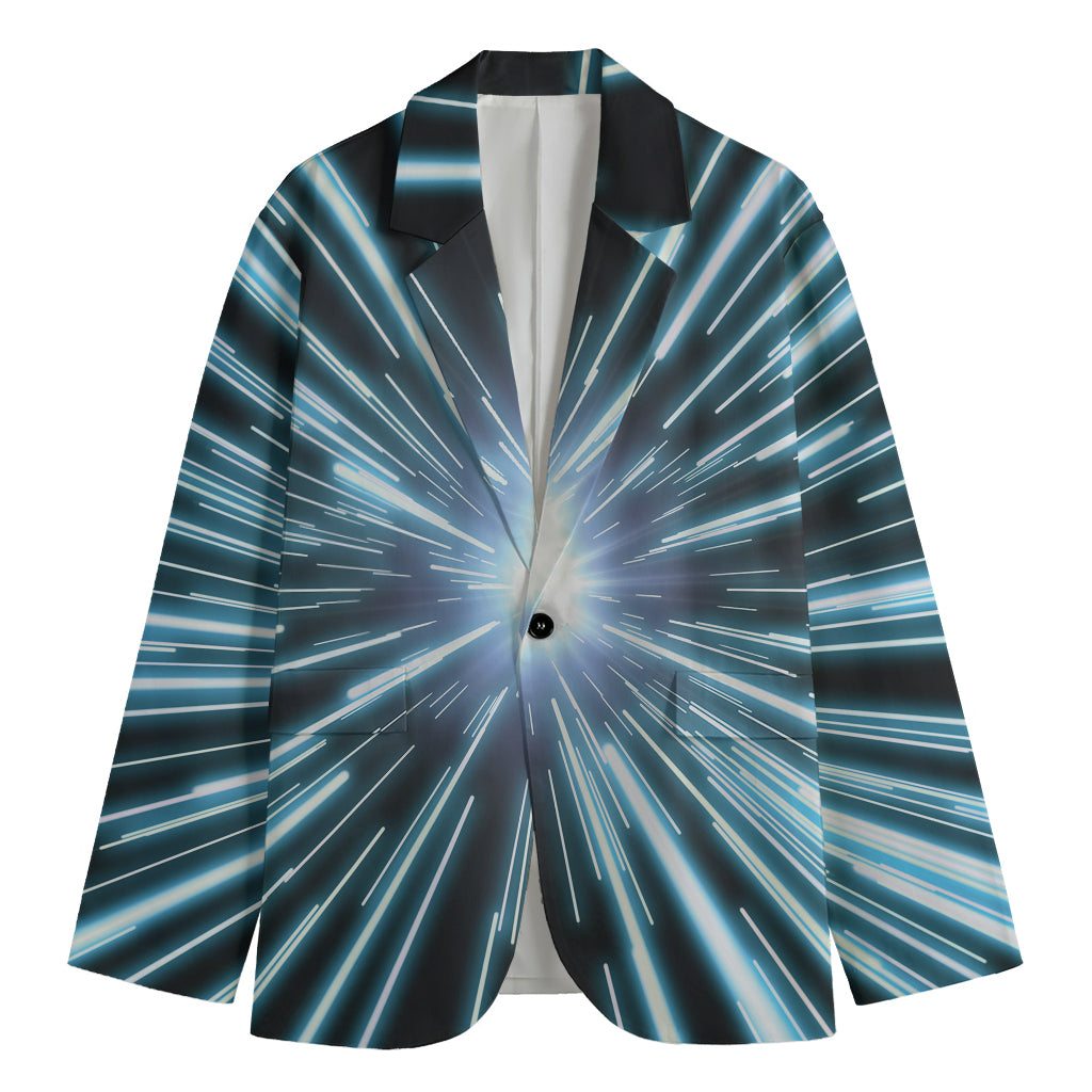 Blue Lightspeed Print Men's Blazer