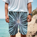 Blue Lightspeed Print Men's Cargo Shorts