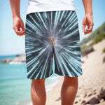 Blue Lightspeed Print Men's Cargo Shorts