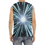 Blue Lightspeed Print Men's Fitness Tank Top