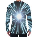 Blue Lightspeed Print Men's Long Sleeve T-Shirt