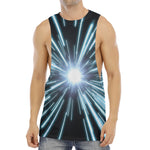 Blue Lightspeed Print Men's Muscle Tank Top