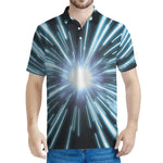 Blue Lightspeed Print Men's Polo Shirt
