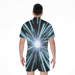 Blue Lightspeed Print Men's Rompers
