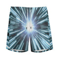 Blue Lightspeed Print Men's Athletic Shorts