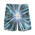 Blue Lightspeed Print Men's Sports Shorts