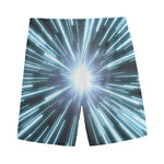 Blue Lightspeed Print Men's Sports Shorts