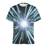 Blue Lightspeed Print Men's Sports T-Shirt