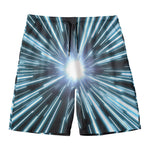 Blue Lightspeed Print Men's Swim Trunks