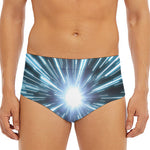 Blue Lightspeed Print Men's Triangle Swim Briefs