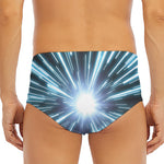 Blue Lightspeed Print Men's Triangle Swim Briefs