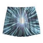Blue Lightspeed Print Mesh Shorts