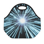 Blue Lightspeed Print Neoprene Lunch Bag